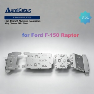 Plaque de protection de châssis en alliage d'aluminium haute résistance légère de 5 et 8 mm pour F150 <span class=keywords><strong>Raptor</strong></span> 3.5L 6.2L - Product Image 4