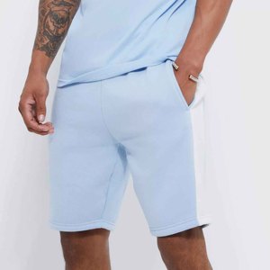 Men's Summer Shirt and Shorts <b>Set</b> Solid <b>Colour</b> 2 Piece Fashion Tracksuits 100% Cotton T-shirts Short Sleeve Cargo Shorts Outfits - Product Image 5
