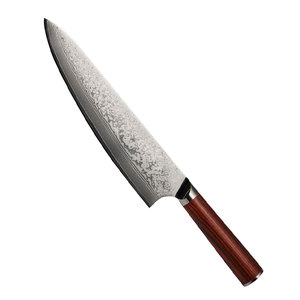 มีดเชฟเหล็กดามัสกัสคุณภาพสูงสำหรับครัวมืออาชีพ เครื่องมือทำอาหารสำหรับหั่น สไลด์ และสับอาหาร - Product Image 1