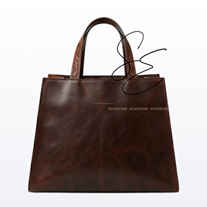 Sac fourre-tout en cuir artisanal style western Cowgirl Gypsy avec doubles poignées supérieures, grand sac de travail spacieux pour femme, sac à main haut de gamme - Product Image 4