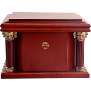 Premium Brass Ashes Urn for Human Remains Custom Logo Metal Cremation Urn Manufacturer Luxury Aluminum Funeral Urn - Product Image 4