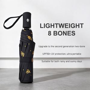 Parapluie pliable automatique avec logo personnalisé, protection UV, pour l'extérieur - Product Image 1