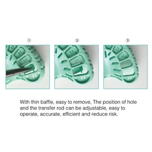 Bandejas de Impresión para Implantes Dentales, Plástico Autoclavable, Grandes, Medianas y Pequeñas, Desechables - Product Image 2
