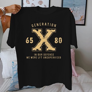 GENERATION X T-shirt confortable en pur coton pour femme - Product Image 1