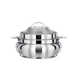 Stainless Steel Hammered Hot <b>Pot</b> Premium Double Wall Insulated Casserole Traditional Chapati Food Storage Serving <b>Pot</b> - Product Image 3
