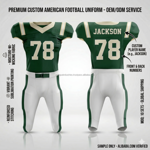 Jersey de Fútbol Americano Sublimado de Manga Corta con Diseño Nuevo 2026, Ajuste Compresivo, con Tela Transpirable Cool-Max - Product Image 4