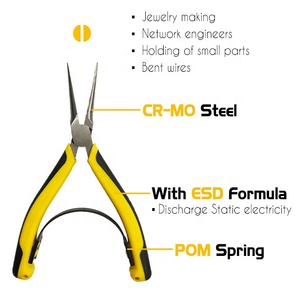 Alicates de punta de aguja ESD de 6 pulgadas, (HT1000-159) - Product Image 2