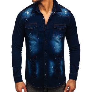 Almohadillas de moto de Nivel 2 aprobadas por la CE para hombre, chaquetas de invierno vaqueras de moda personalizadas, ajuste cuadrado de gran tamaño, lavado mediano para adultos de talla grande - Product Image 2