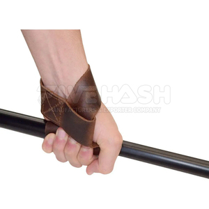 Durable Leather <b>Lifting</b> <b>Straps</b> <b>For</b> Gym Training Strong Grip <b>Straps</b> <b>For</b> Fitness Use Professional Leather <b>Lifting</b> <b>Straps</b> - Product Image 3