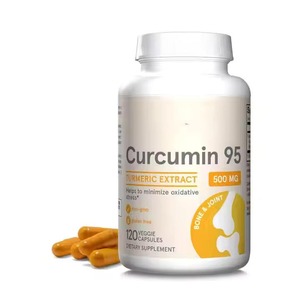 Capsules d'extrait de curcuma biologique, formule à base de plantes naturelles, qualité pure, sans additifs, vente en gros, exportation - Product Image 1