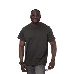 T-shirt vintage à manches courtes pour homme, taille plus, en coton 100% 230g, tricoté, délavé à la pierre et à l'acide, personnalisé OEM, unisexe, imprimé - Product Image 4