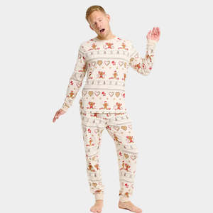 Printed Womens Holiday <b>Christmas</b> Pajama Tracksuit Set Festive Print Long Sleeve <b>Shirt</b> Matching Pants Cozy Winter Loungewear - Product Image 5