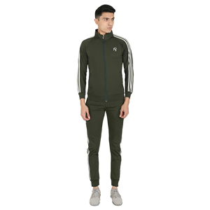 Conjunto Deportivo para Hombre, Estilo Taiwanés, Elástico en Cuatro Direcciones, Ajustado, Color Sólido, Cómodo, de Terciopelo Premium, para Deportes Activos, Otoño, Jogging y Running - Product Image 2