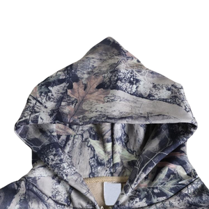 Sudadera con capucha y cremallera para hombre, con estampado de árboles, transpirable, de secado rápido, sublimada, de poliéster, informal, moderna, holgada, para invierno. - Product Image 4