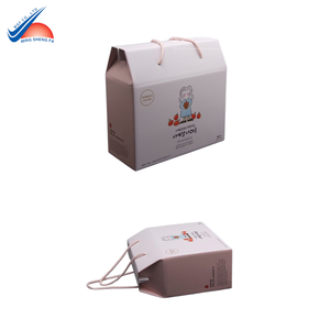 Caja de Embalaje de Papel Rígido con Asa de Cuerda para Regalos Promocionales - Product Image 4