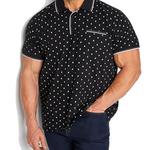 Camisa Polo de Hombre con Botones, Cuello Camisero, Color Sólido, Textura Jacquard, Nueva Colección, Directo de Fábrica - Product Image 3