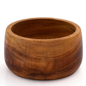 Bol de collations en bois fait à la main brûlé bol de service décoratif naturel pour chips de fruits secs ou table à café affichage vaisselle de cuisine - Product Image 2