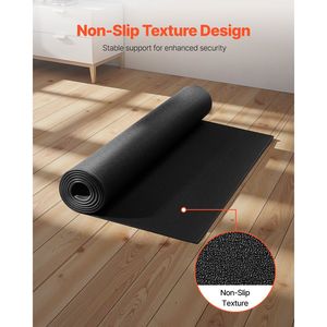 1/4\" Thick PVC Treadmill Mat 36\" X 72\" Exercise Equipment Mat for Treadmills <b>Rowing</b> <b>Machines</b> High-Density Floor Carpet Sports - Product Image 4