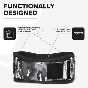 High Quality Comfortable Neoprene Gym <b>Belt</b> for Unisex Breathable Eco-Friendly Adjustable Fit for Gym <b>Exercise</b> Weightlifting <b>Belt</b> - Product Image 3
