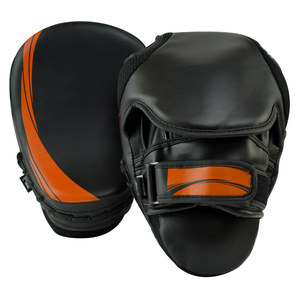 Pads de frappe professionnels en cuir PU, personnalisables avec logo, pour entraînement MMA et Kick Boxing, fabriqués au Pakistan - Product Image 3