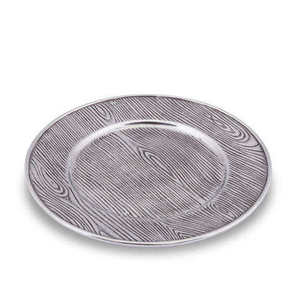 Plato de Metal Redondo con Grabado Floral, Diseño Victoriano Hecho a Mano y Ecológico para Decoración de Mesa de Boda - Product Image 6
