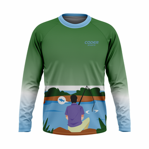 Camisetas de Pesca Transpirables de Secado Rápido con Protección Solar UPF50 para Hombre y Mujer, Diseño Personalizado, Cuello Redondo, Jersey de Manga Larga para Pesca - Product Image 5