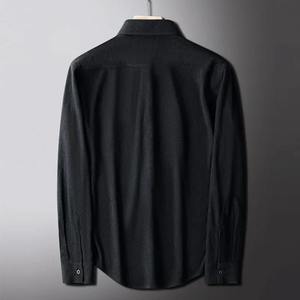 Hot Selling Men's 100% Cotton Corduroy Long Sleeve Solid Color Casual Dress Shirt Comfortable Autumn Winter Wholesale - Product Image 2
