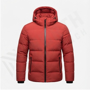 Veste matelassée d'hiver imperméable de haute qualité en nylon et polyester, doublure avant en fibre de bambou, style motard, fabriquée au Pakistan - Product Image 1