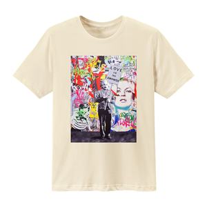 Venta al por mayor 100% algodón orgánico Jersey 180gsm Vintage de manga corta de gran tamaño de los hombres camisetas personalizables logotipo impreso de talla grande - Product Image 2