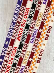 Handmade beaded bag <b>straps</b>, Gameday beaded accessories, Stadium beaded bag <b>straps</b>, Customized beaded college purse <b>strap</b> - Product Image 3