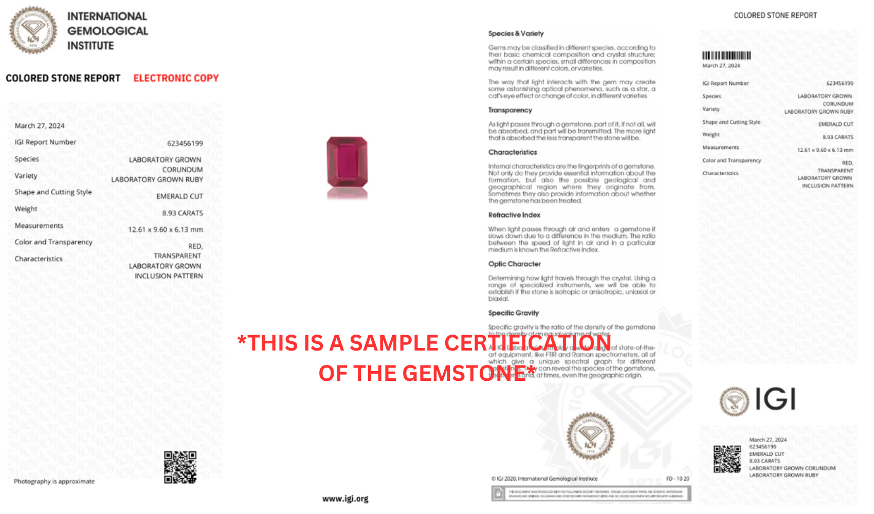 avec certification IGI
