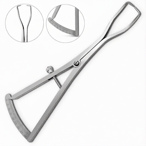 Calibrador dental Castroviejo modificado Weiss de 6.75″ curvado, 0-40 mm, herramienta de medición de precisión de acero inoxidable - Product Image 2