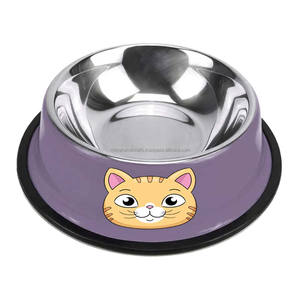 Meilleur vendeur, facile à nettoyer, 15 couches de revêtement en poudre, Flip Top en métal, bols personnalisés pour animaux de compagnie, coloré, antidérapant - Product Image 2