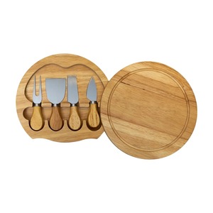 Juego de Tenedor y Cuchillo para Queso de Acero Inoxidable con Mango de Madera, Diseño Minimalista, Apto para Lavavajillas, Cubiertos para Camping - Product Image 5
