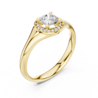 Bague de fiançailles en argent sterling 925 avec moissanite taille brillant rond sertie à griffes, bijoux d'anniversaire de mariage pour femme