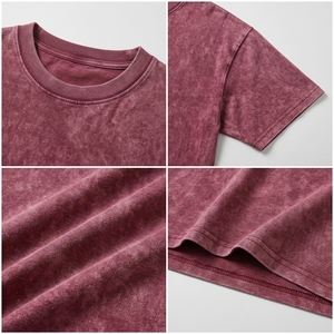 เสื้อยืดแขนสั้นผู้ชายทรงโอเวอร์ไซส์ สีพื้น ย้อมสีแบบ Garment Dyed คอทรงโอ ทรงลำลอง ผ้าฝ้ายพรีเมียม แฟชั่นลำลอง สตรีทแวร์ - Product Image 6