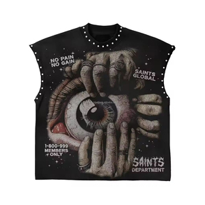 T-Shirts Personalise Street Wear Long Sleeve Casual Stand Collar Oversized Drop Shoulder Custom Color Men Twill ODM 100% - Product Image 1
