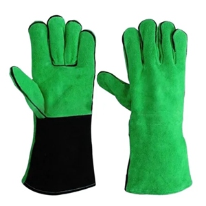 Guantes de Seguridad de Cuero Vacuno, Resistentes al Desgaste, para Protección de Manos en Trabajos Pesados, Bomberos, Barbacoa y Restaurantes - Product Image 3