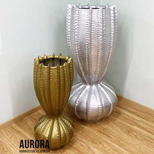 Vase de sol en fibre de verre artisanal moderne de haute qualité, écologique, vente en gros auprès d'un fabricant vietnamien pour la décoration intérieure - Product Image 2