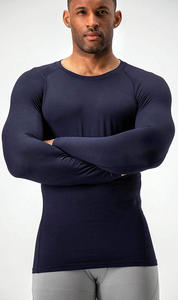 Traje Deportivo Informal para Hombre, Manga Larga, Trajes de Buceo de Secado Rápido, Camiseta de Compresión, Personalizada con Impresión por Transferencia de Calor, Transpirable, para Invierno - Product Image 4