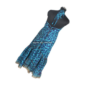 Nouvelle robe sari en soie vintage de style bohème indien moderne, imprimé traditionnel, pour femmes, tenue d'été, mode féminine - Product Image 2