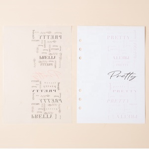 Tùy Chỉnh In 6 Vòng Chất Kết Dính Kế Hoạch Refill Chèn Tùy Chỉnh Cổ Điển Da Tạp Chí A5 Phụ Giấy Tờ In Tạp Chí Và Bút - Product Image 2