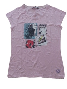 Camiseta de Manga Corta para Mujer, Informal, Deportiva, 100% Algodón, Cuello Redondo, Corte Regular, 180 Gramos, Tejido de Punto, Estampado Digital - Product Image 3
