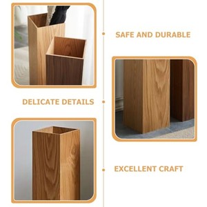 White-Washed MDF Wood Umbrella Stand | Scandinavian Design | Wholesale - Product Image 5