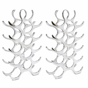 Porte-bouteilles à vin en aluminium |   Support de Présentation Moderne en Métal pour Bouteilles de Vin – Idéal pour Bar à Domicile, Comptoir de Cuisine, Rangement, Décoration, Organisateur, Cadeaux - Product Image 3