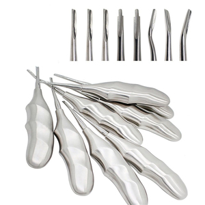 Nouvel ensemble chirurgical d'élevateurs dentaires en acier inoxydable, outils courbés pour l'extraction radiculaire et la dépose dentaire - Product Image 2