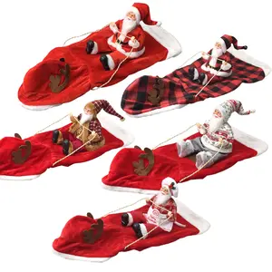 Santa Claus Riding Pet Cosplay Party Dress Dog Costume Christmas Clothes