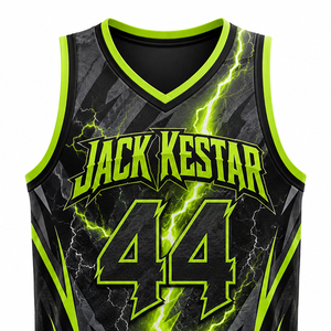 Exportateur de maillots de basket-ball imprimés offrant des caractéristiques de performance, production de maillots de basket-ball brodés pour les matchs professionnels - Product Image 4