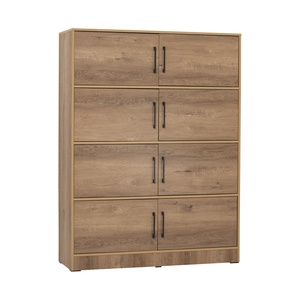Mueble de Almacenamiento Contemporáneo de 8 Puertas, Estante Organizador de Madera para el Hogar, Oficina, Sala de Estar - Product Image 1