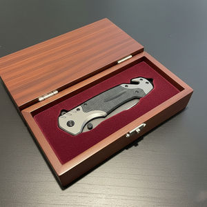 Navaja Plegable de Grado Industrial de Acero Inoxidable con Mango de Madera, Personalizable OEM, Herramienta de Uso Diario para Exteriores, ¡Venta Caliente! - Product Image 6